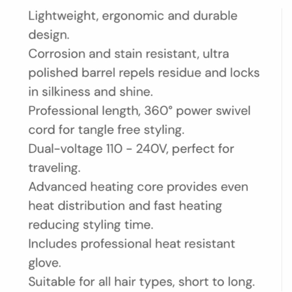 LANGE 25MM ONDULE’ CURLING WAND - Picture 12 of 16